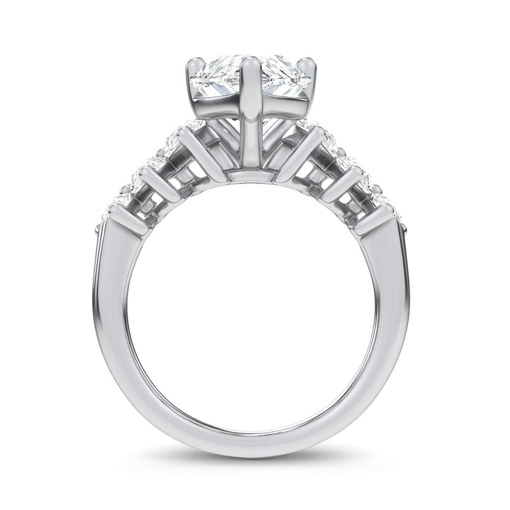 14K 4.22CT Certified Lab Grown Engagement Ring