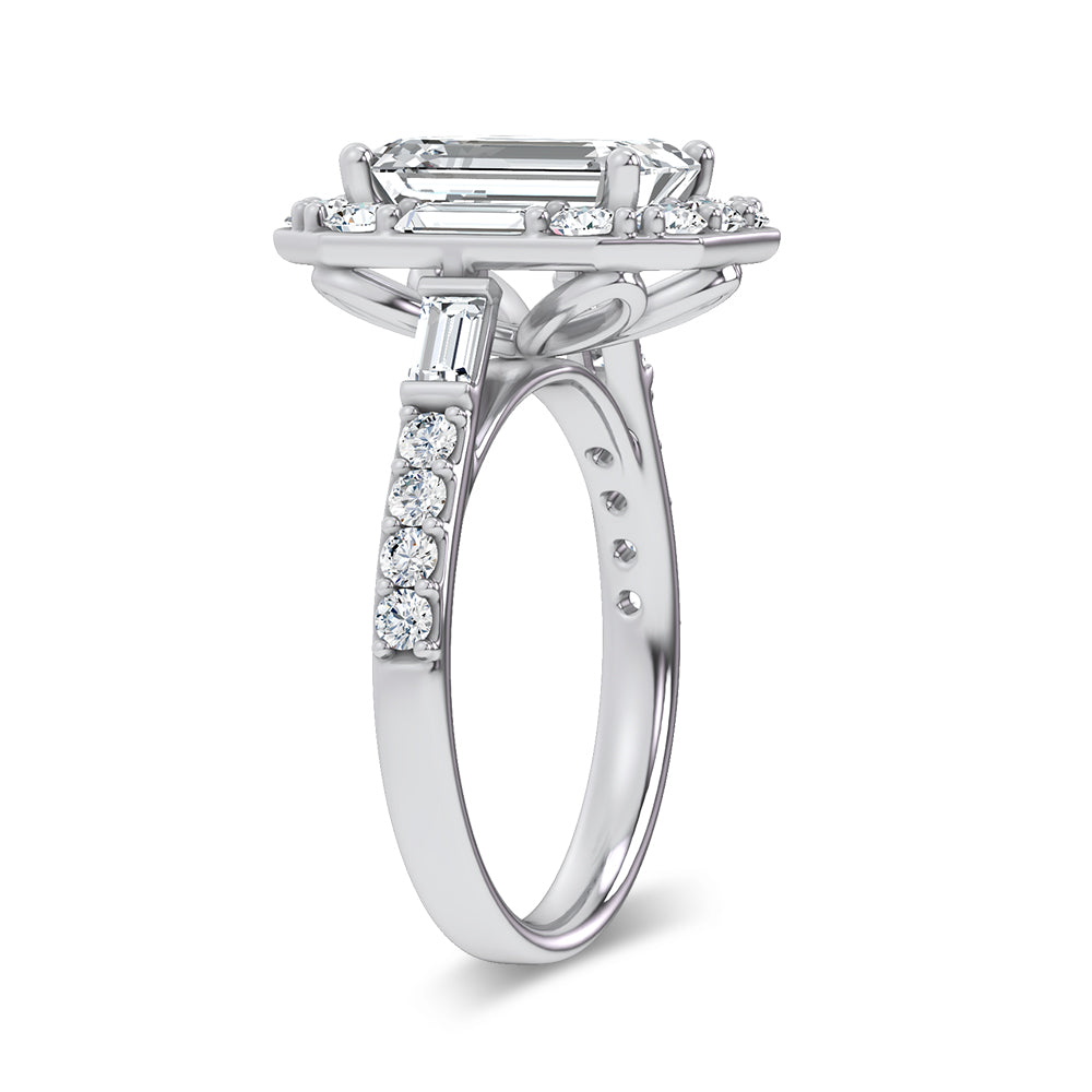 14K 3.87CT Certified Lab Grown Engagement Ring