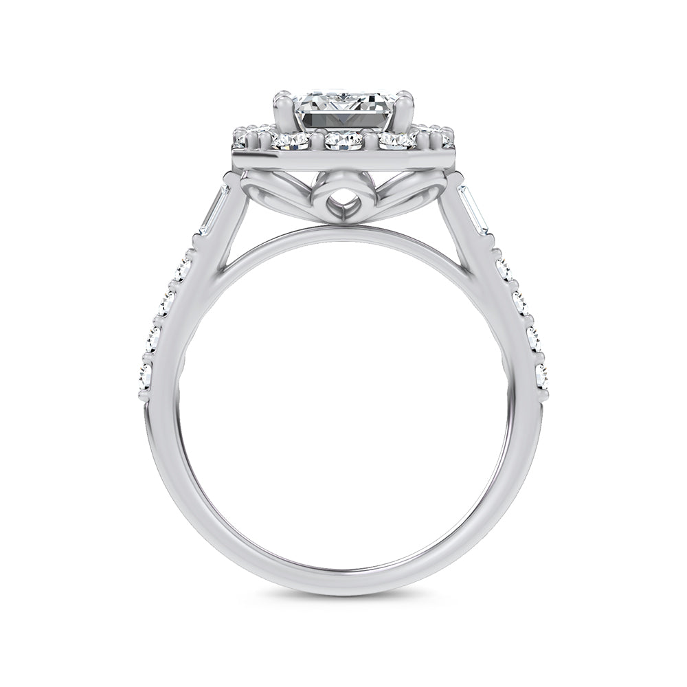 14K 3.87CT Certified Lab Grown Engagement Ring