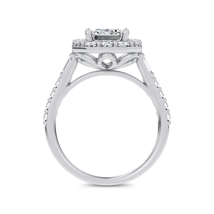 14K 3.87CT Certified Lab Grown Engagement Ring