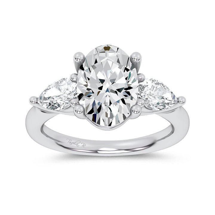 14K 3.80CT Certified Lab Grown Engagement Ring