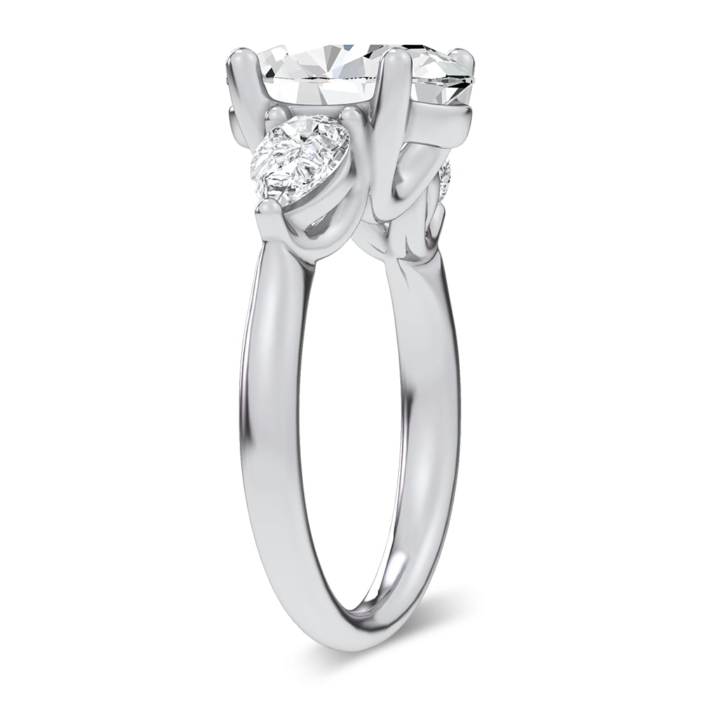 14K 3.80CT Certified Lab Grown Engagement Ring