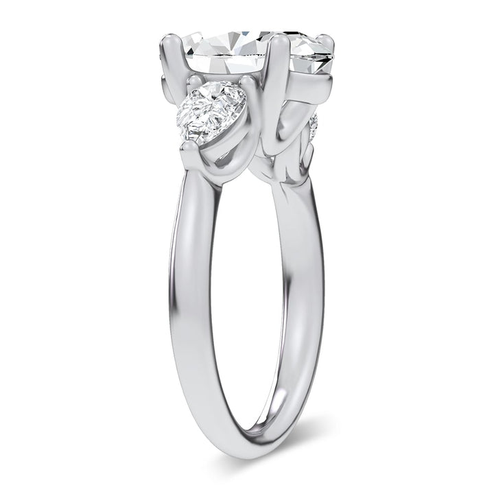 14K 3.80CT Certified Lab Grown Engagement Ring