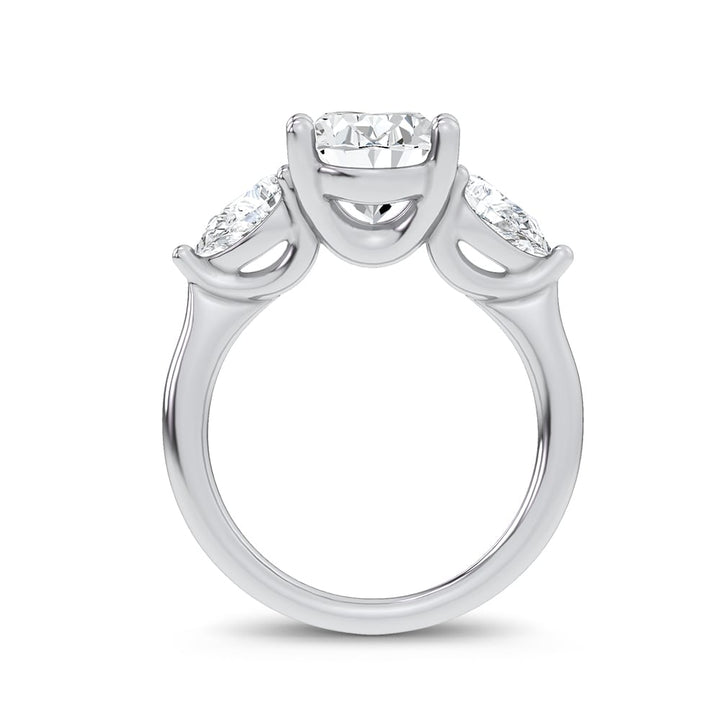 14K 3.80CT Certified Lab Grown Engagement Ring