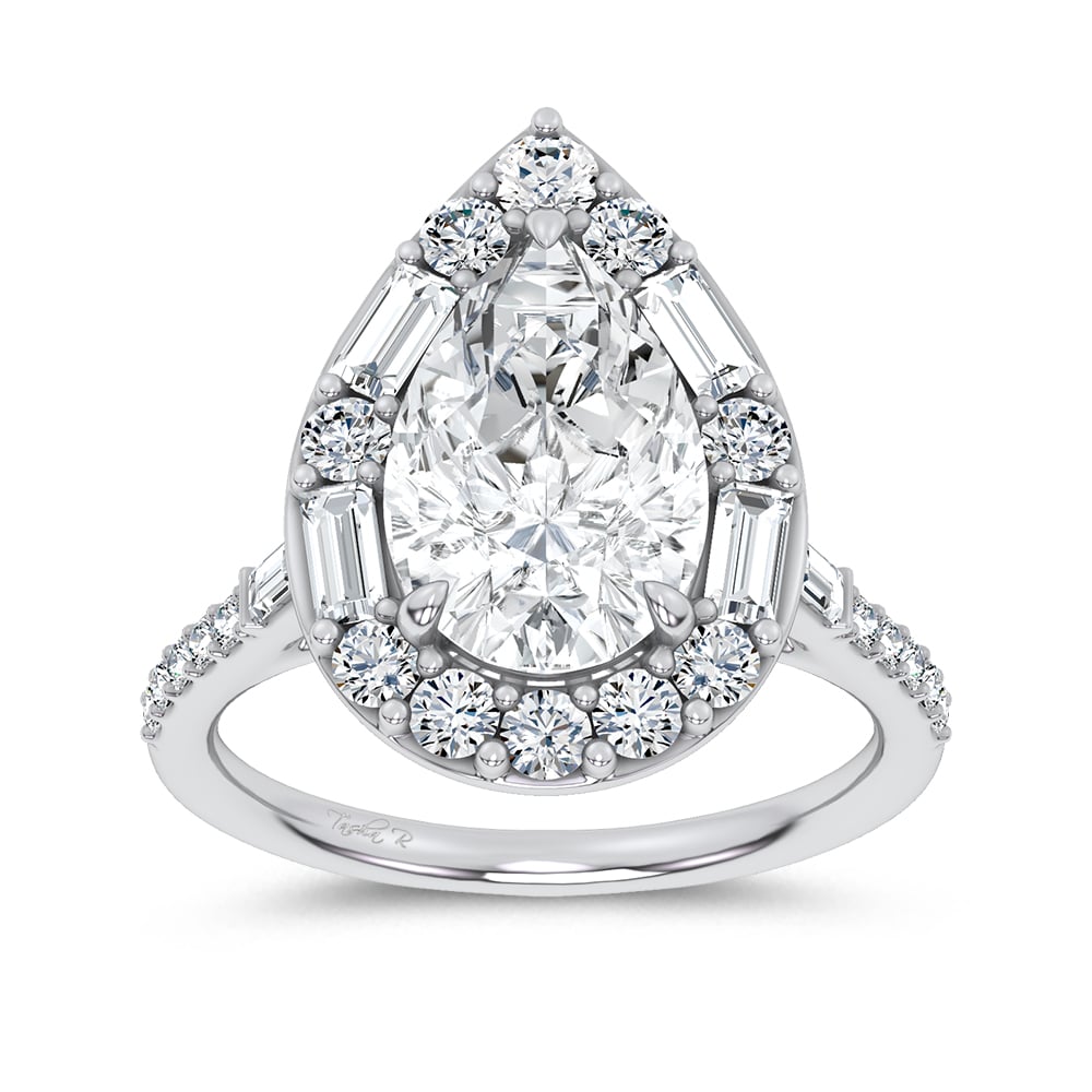 14K 3.75CT Certified Lab Grown Engagement Ring