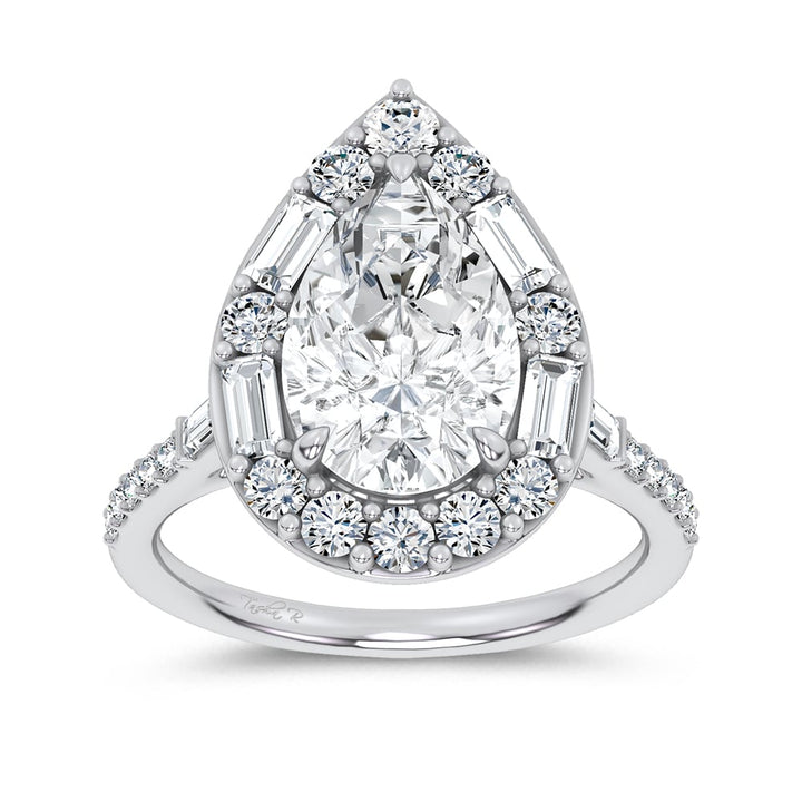 14K 3.75CT Certified Lab Grown Engagement Ring