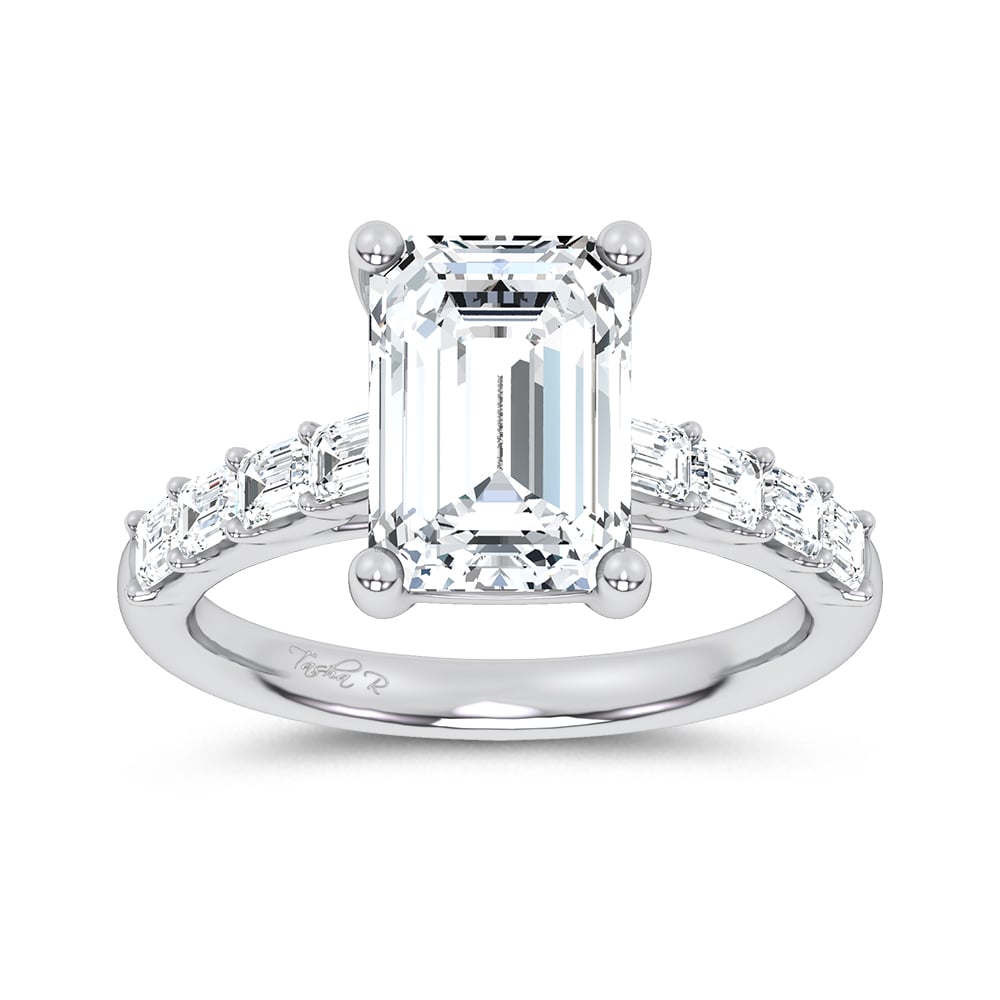 14K 3.64CT Certified Lab Grown Engagement Ring