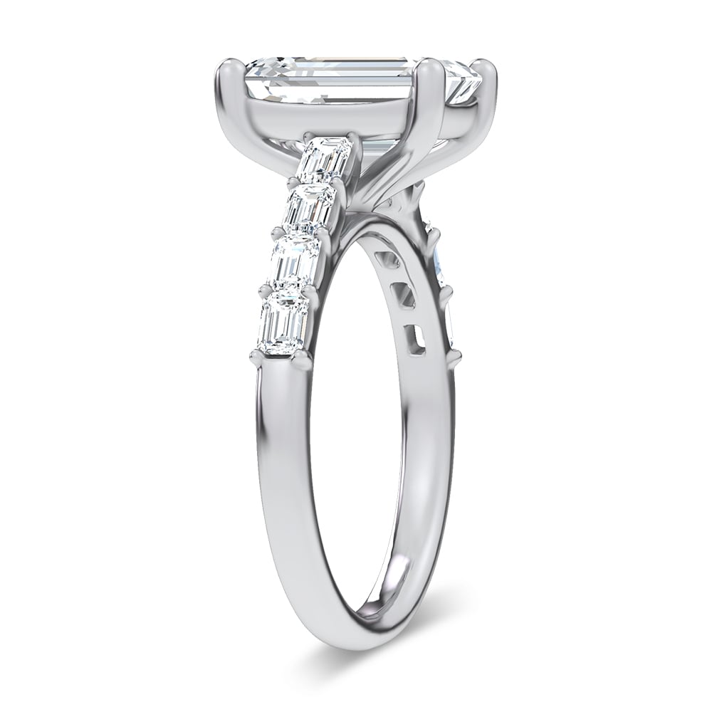 14K 3.64CT Certified Lab Grown Engagement Ring