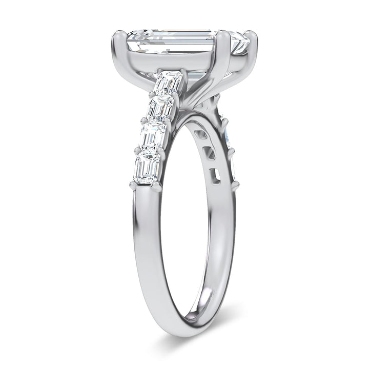 14K 3.64CT Certified Lab Grown Engagement Ring