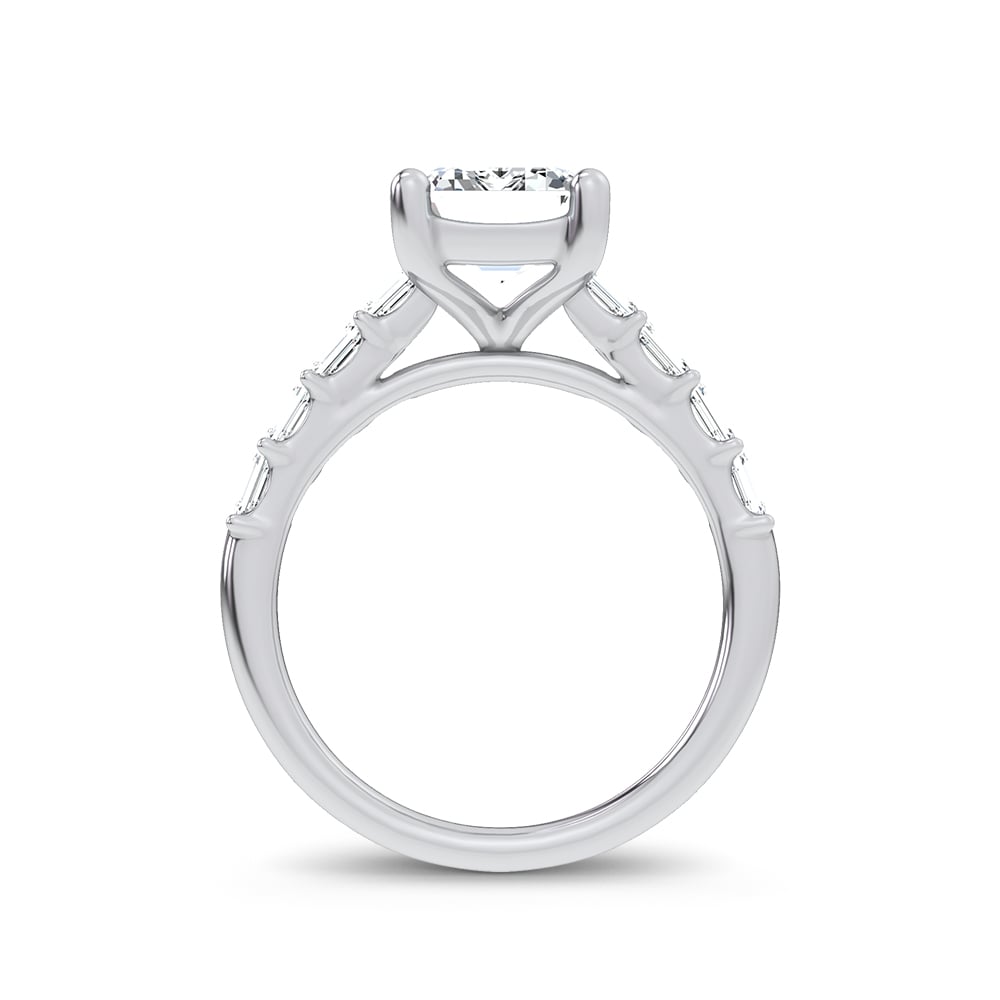 14K 3.64CT Certified Lab Grown Engagement Ring