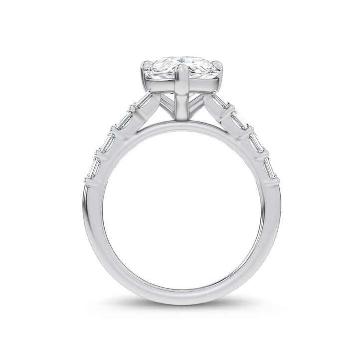 14K 3.64CT Certified Lab Grown Engagement Ring