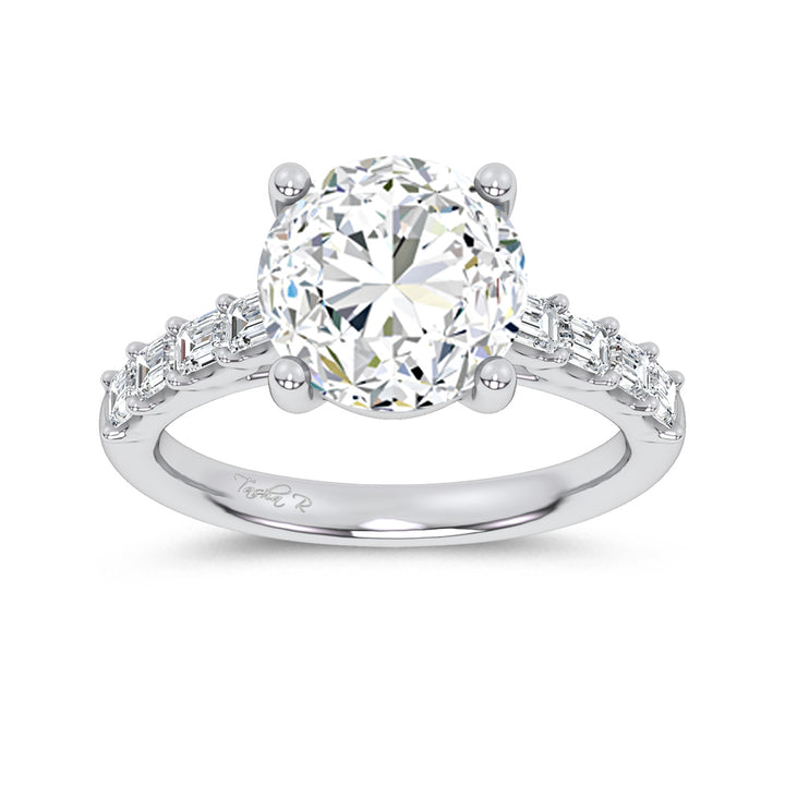 14K 3.64CT Certified Lab Grown Engagement Ring