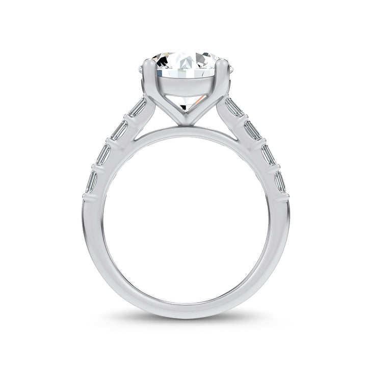 14K 3.64CT Certified Lab Grown Engagement Ring