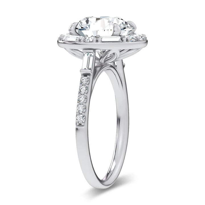 14K 3.63CT Certified Lab Grown Engagement Ring