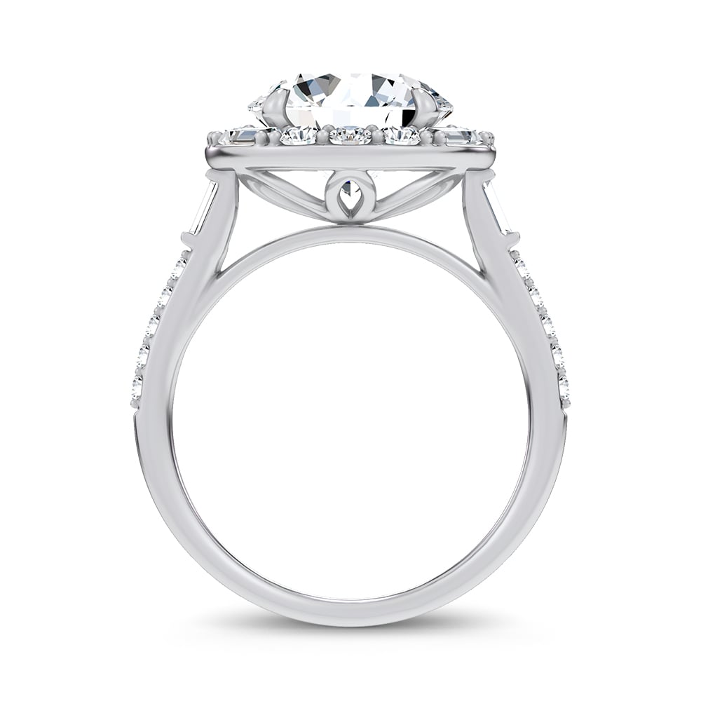 14K 3.63CT Certified Lab Grown Engagement Ring