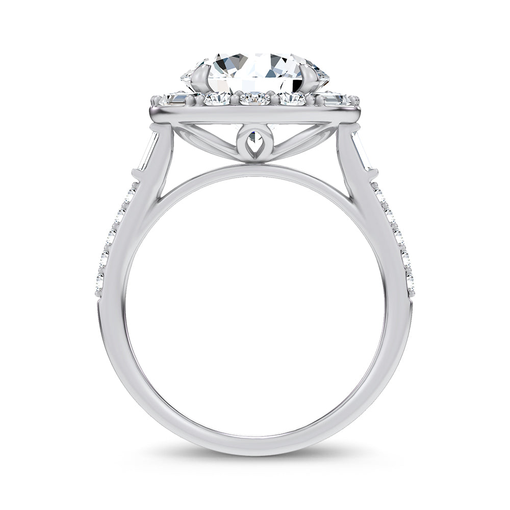 14K 3.63CT Certified Lab Grown Engagement Ring