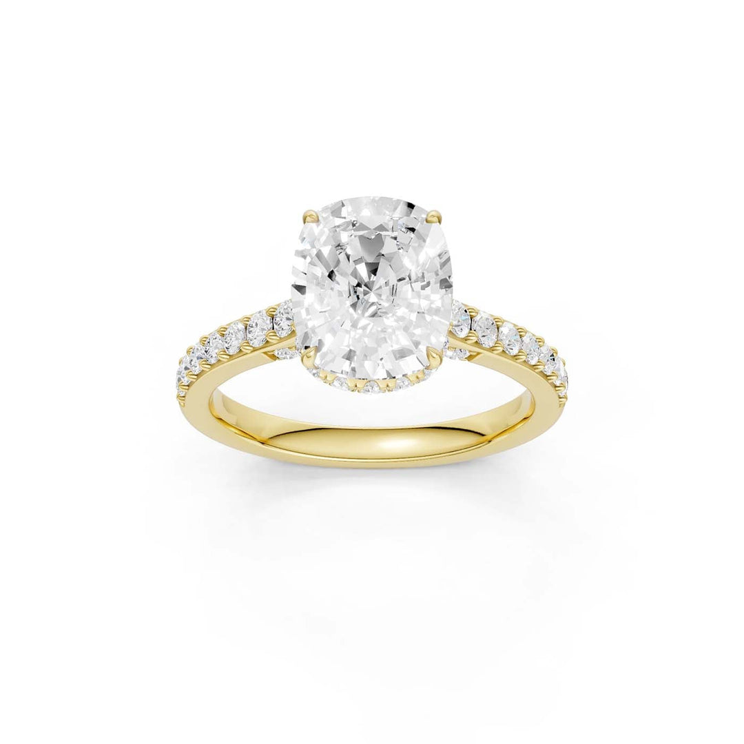 14K 3.50CT Lab Grown Diamond Engagement Ring