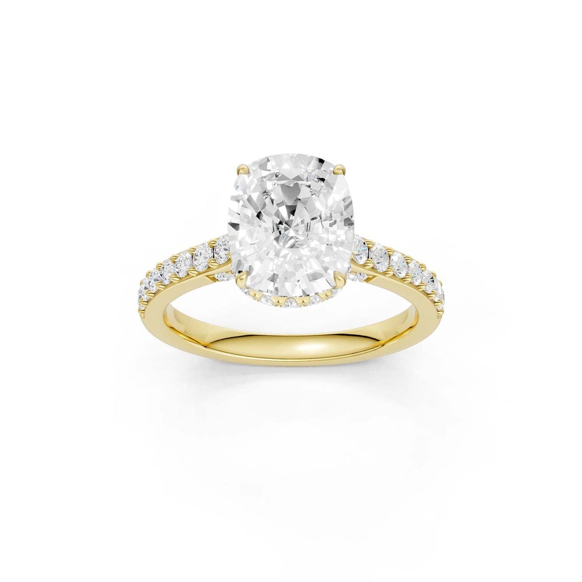 14K 3.50CT Lab Grown Diamond Engagement Ring