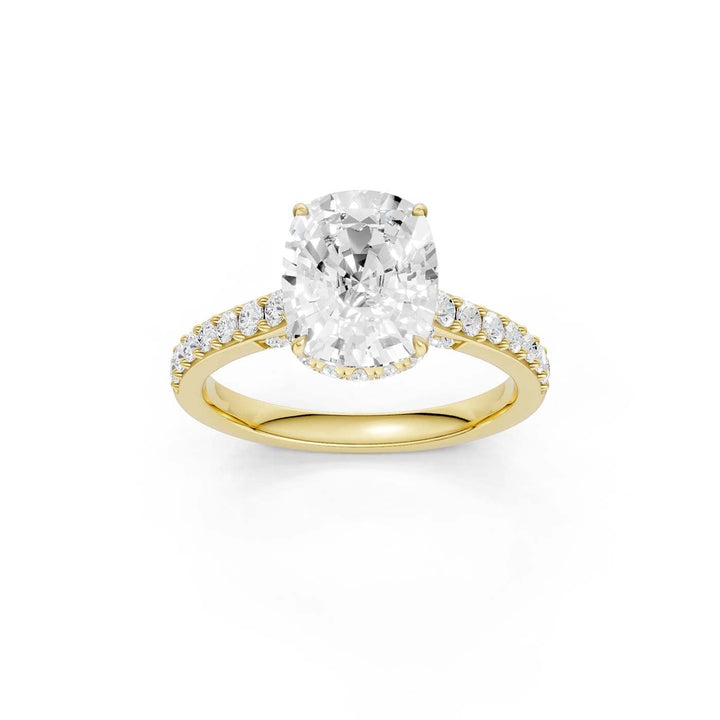 14K 3.50CT Lab Grown Diamond Engagement Ring