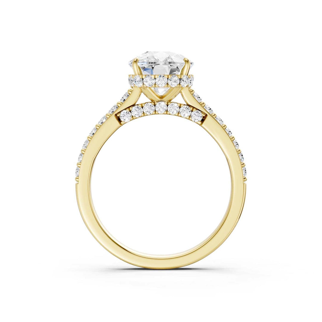 14K 3.50CT Lab Grown Diamond Engagement Ring