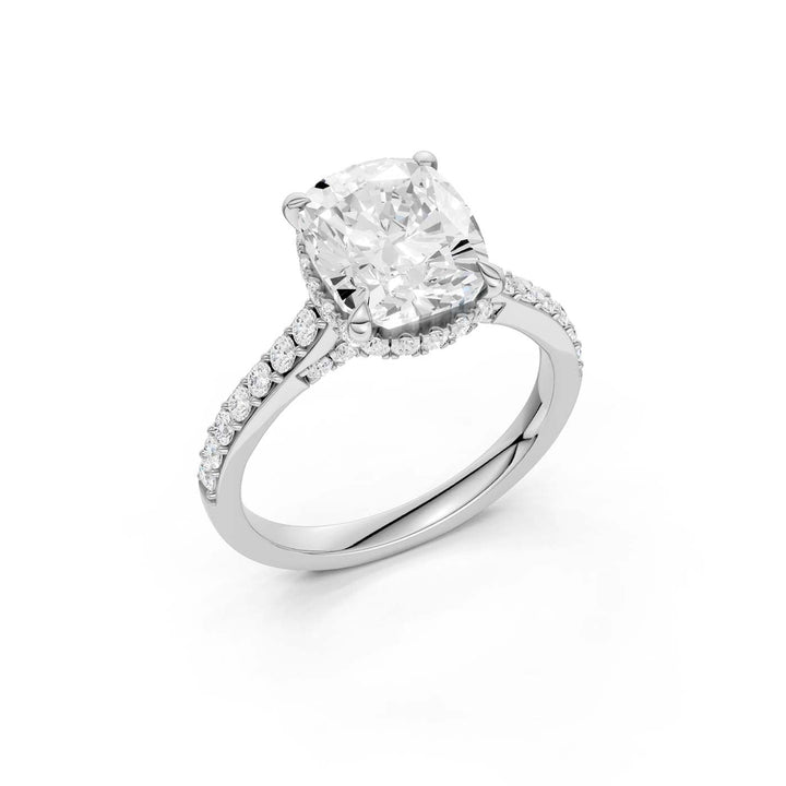 14K 4.50CT Lab Grown Diamond Engagement Ring