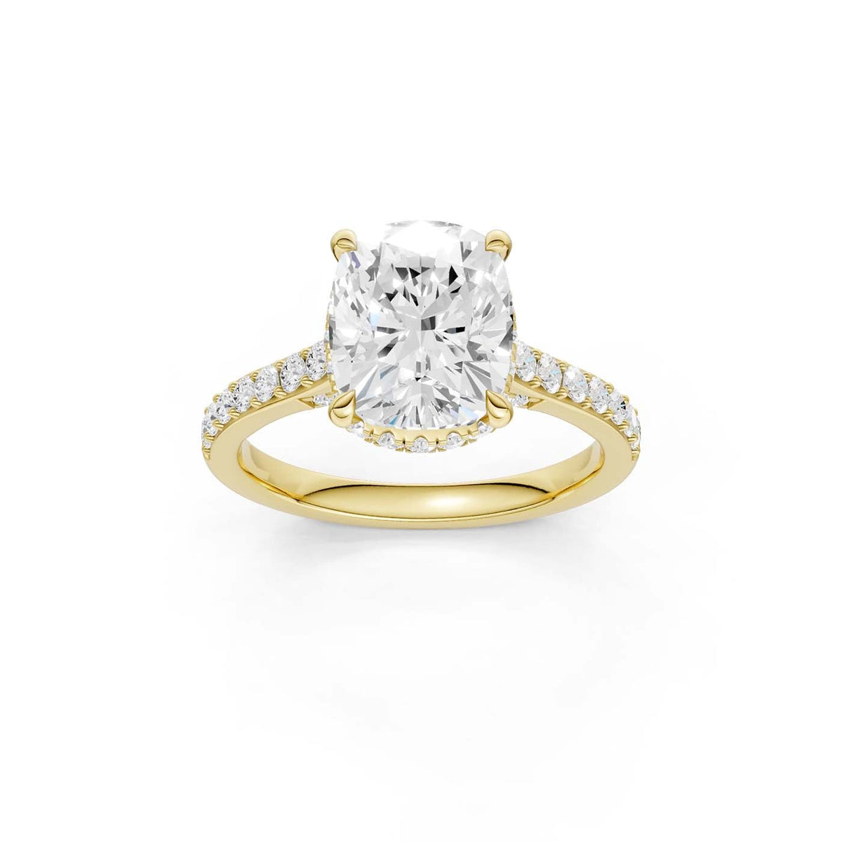 14K 4.50CT Lab Grown Diamond Engagement Ring