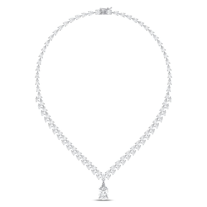 14K 25.30CT Certified Lab Grown NECKLACE