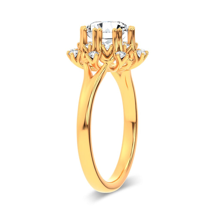 14K 1.74CT Lab Diamond  Ring