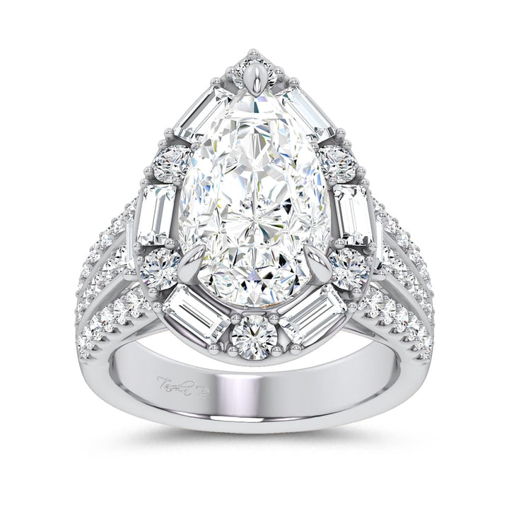 14K 6.60CT Certified Lab Grown Engagement Ring