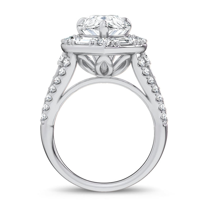 14K 6.60CT Certified Lab Grown Engagement Ring