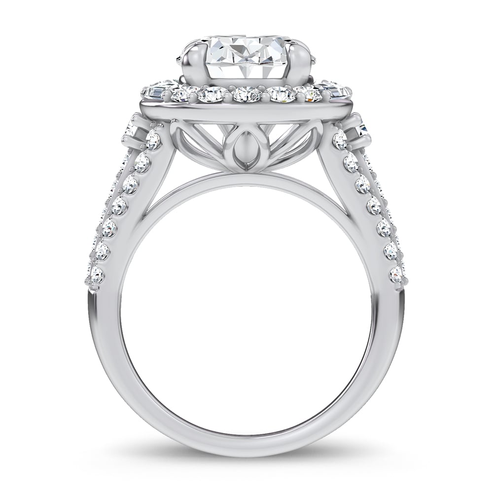 14K 6.55CT Certified Lab Grown Engagement Ring