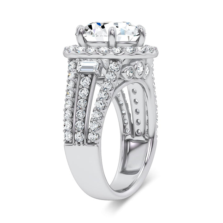 14K 6.50CT Certified Lab Grown Engagement Ring