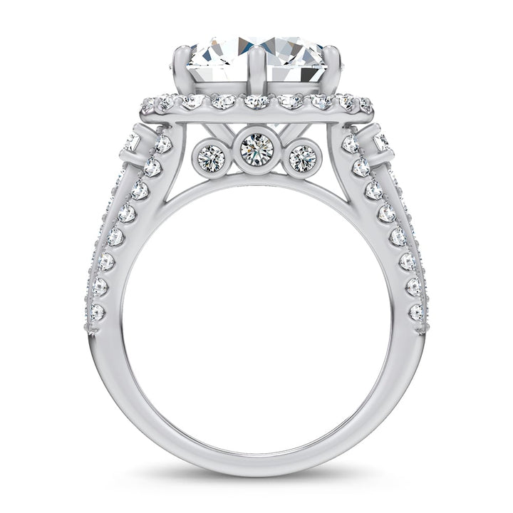 14K 6.50CT Certified Lab Grown Engagement Ring