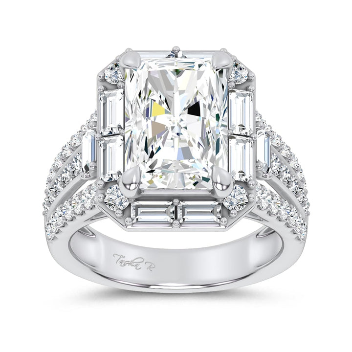 14K 6.60CT Certified Lab Grown Engagement Ring