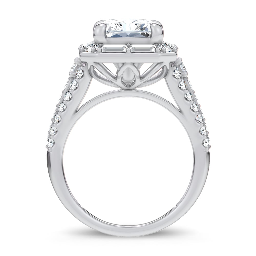 14K 6.60CT Certified Lab Grown Engagement Ring