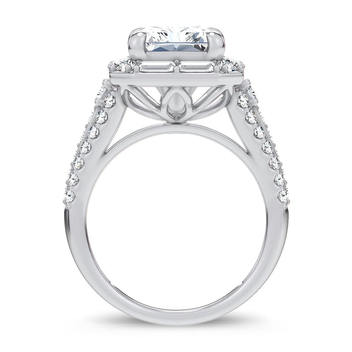 14K 6.60CT Certified Lab Grown Engagement Ring