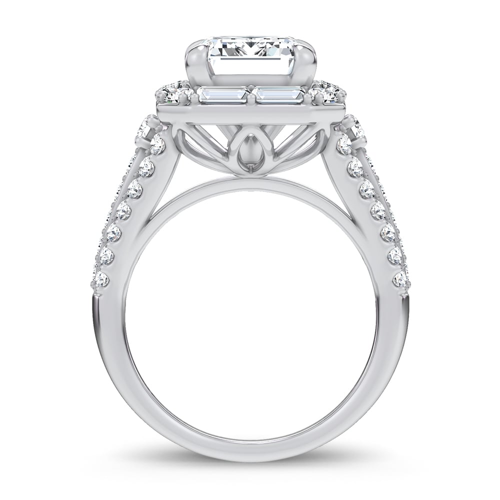 14K 6.40CT Certified Lab Grown Engagement Ring