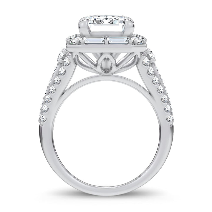 14K 6.40CT Certified Lab Grown Engagement Ring