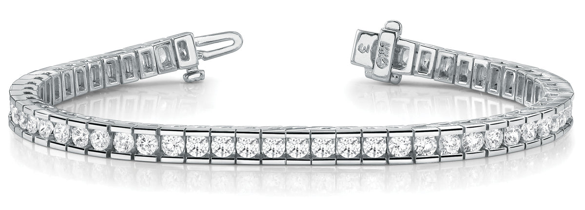 Multi-Diamond Fashion Line Bracelet