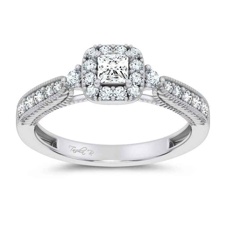 14K 0.55CT Certified Lab Grown Promise Ring