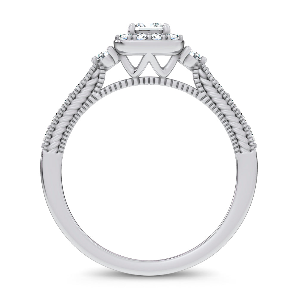 14K 0.55CT Certified Lab Grown Promise Ring