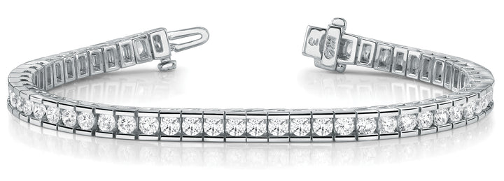 Platinum 10.5 ctw Round Diamond Fashion Bracelet