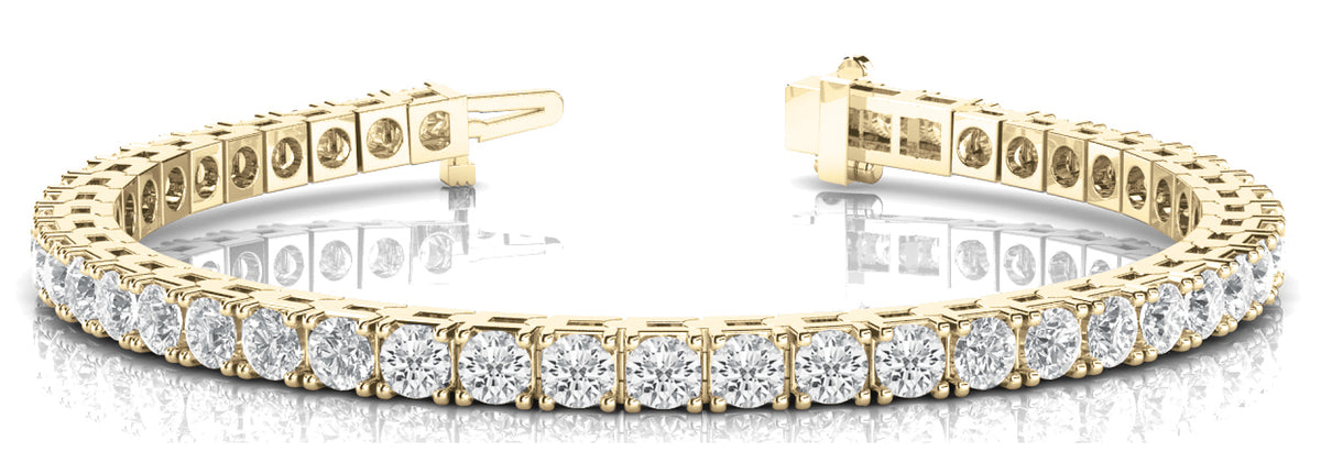 14K Yellow Gold 1.5ctw Diamond Line Bracelet