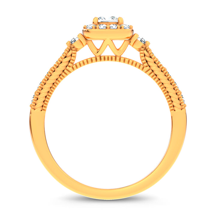 14K 0.55CT Certified Lab Grown Promise Ring