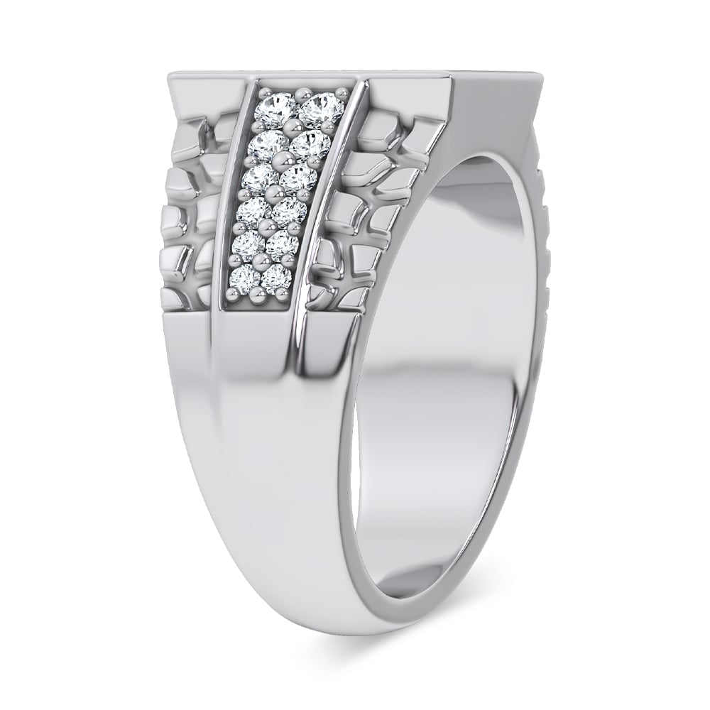 14K 1.50CT LAB GROWN Diamond Mens Ring