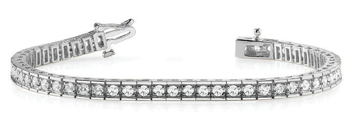 Platinum White Diamond Tennis Bracelet