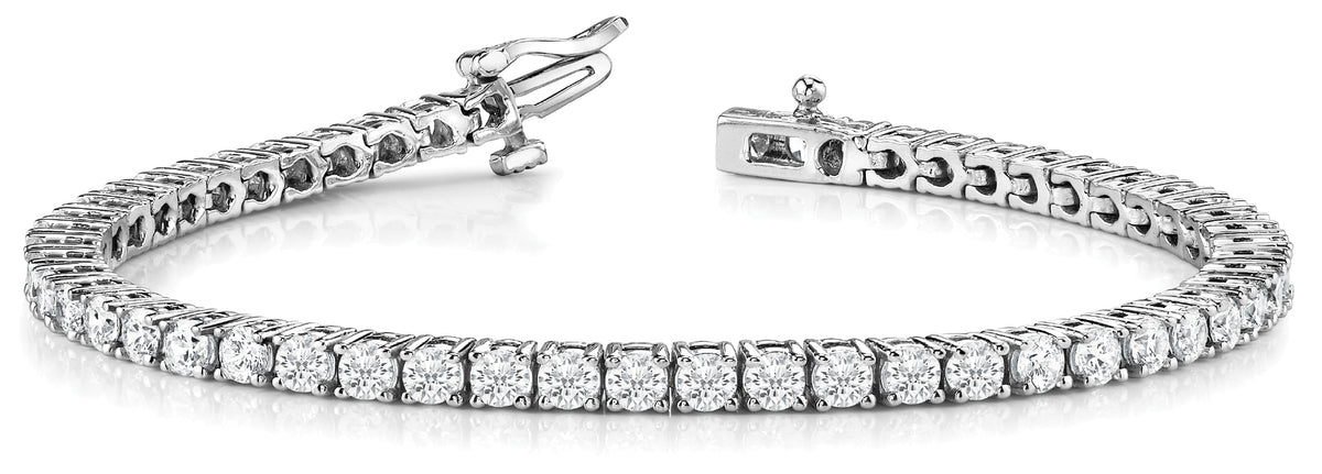 Multi-Diamond Line Fashion Bracelet