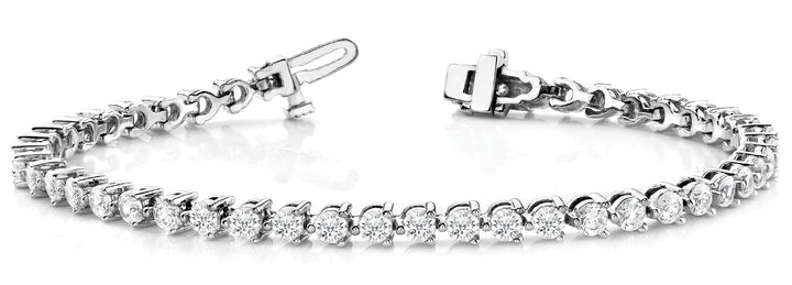 Platinum 10+ CT Diamond Line Bracelet