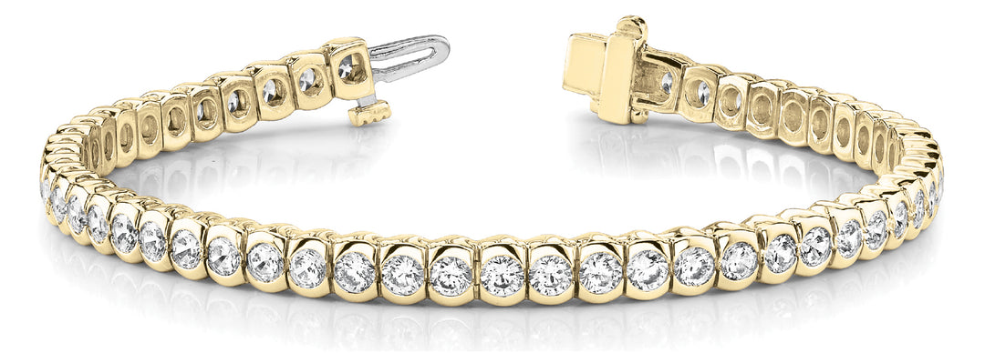 18K Yellow Gold Diamond Fashion Bracelet