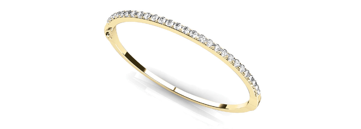 14K Yellow Gold 1ctw Round Diamond Fashion Bracelet